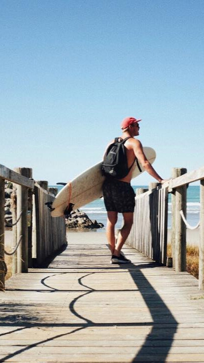Surfing in New Zealand